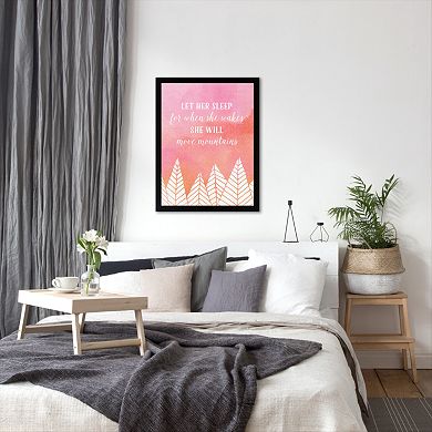 Americanflat "Move Mountains" Framed Wall Art