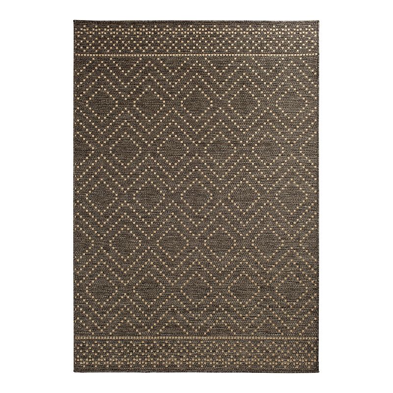 Loomaknoti Sidra Indoor/Outdoor Rug, Brown, 8X10 Ft