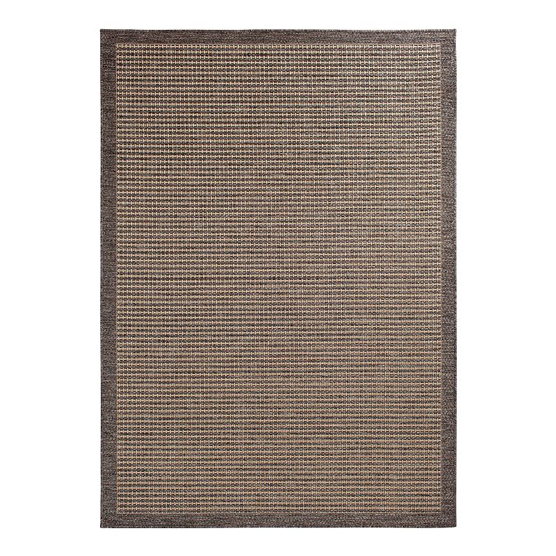 Loomaknoti Avola Indoor/Outdoor Rug, Brown, 6.5X9.5 Ft