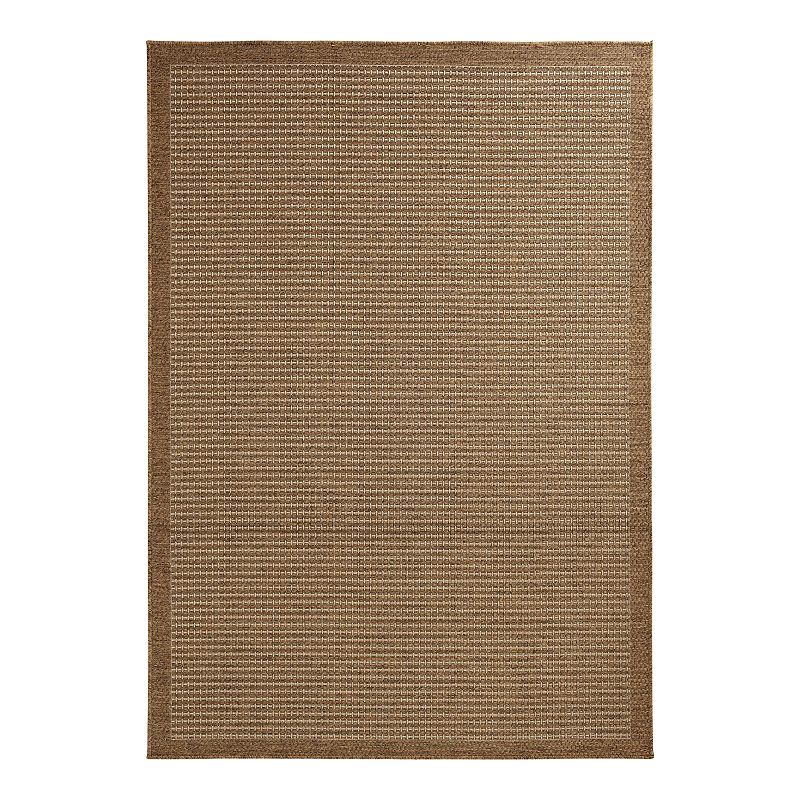 Loomaknoti Avola Indoor/Outdoor Rug, Brown, 6.5X9.5 Ft