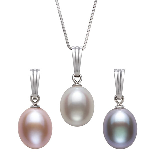 Kohls pearl hot sale necklace set