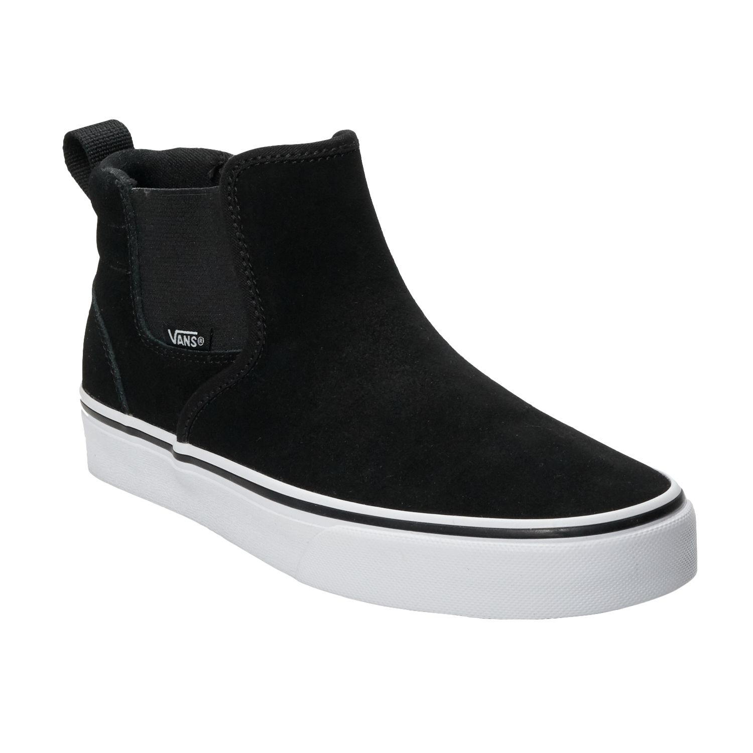 vans mid top black