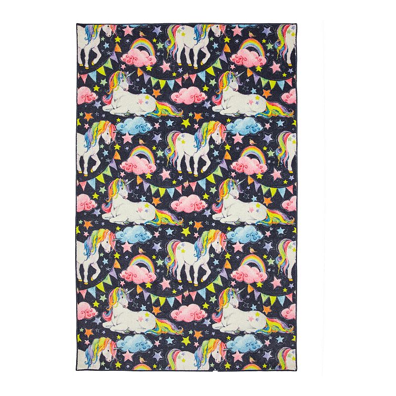 Mohawk Home Kids Prismatic Unicorn Wish EverStrand Rug, Multicolor, 5X8 Ft