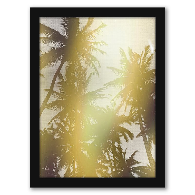 Americanflat Trees In Paradise Framed Wall Art, Multicolor, 15X12