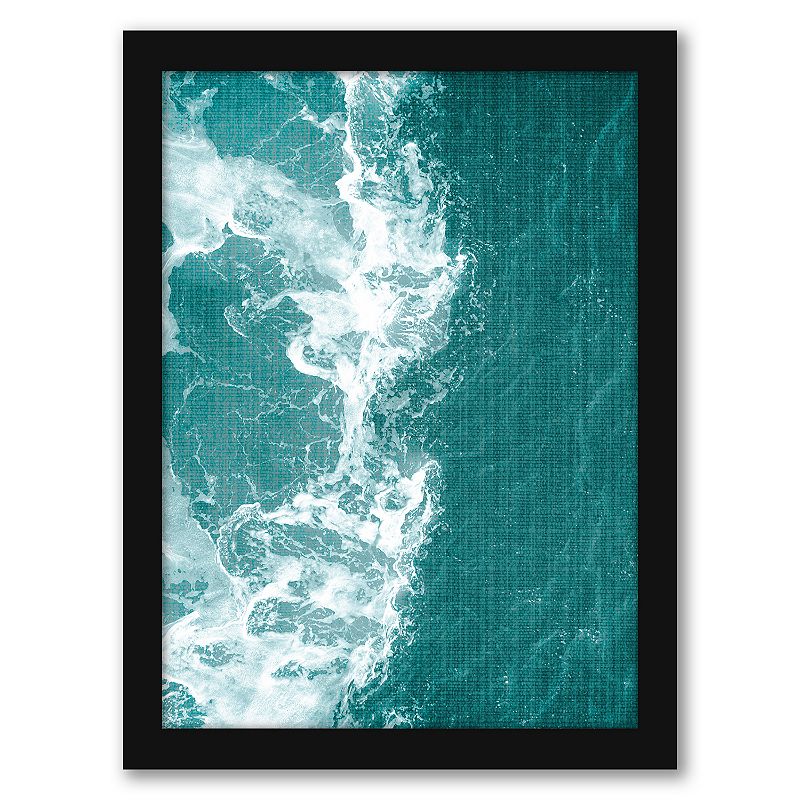 Americanflat Tropical Waters Framed Wall Art, Multicolor, 15X12