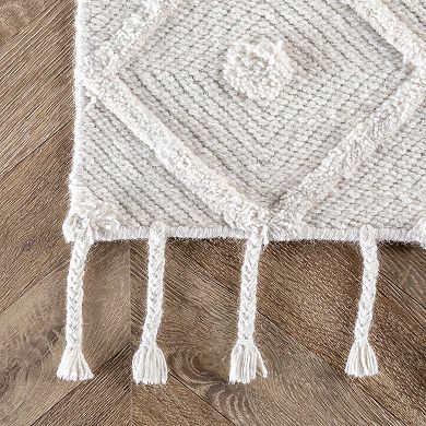 nuLOOM Trellis Tassel Jinny Wool Blend Rug