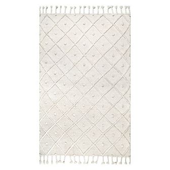 nuLOOM Trellis Tassel Jinny Wool Blend Rug