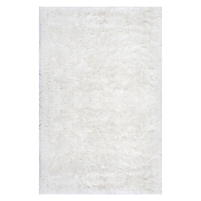 nuLOOM Kristan Shag Rug, White, 9.5X13.5Ft