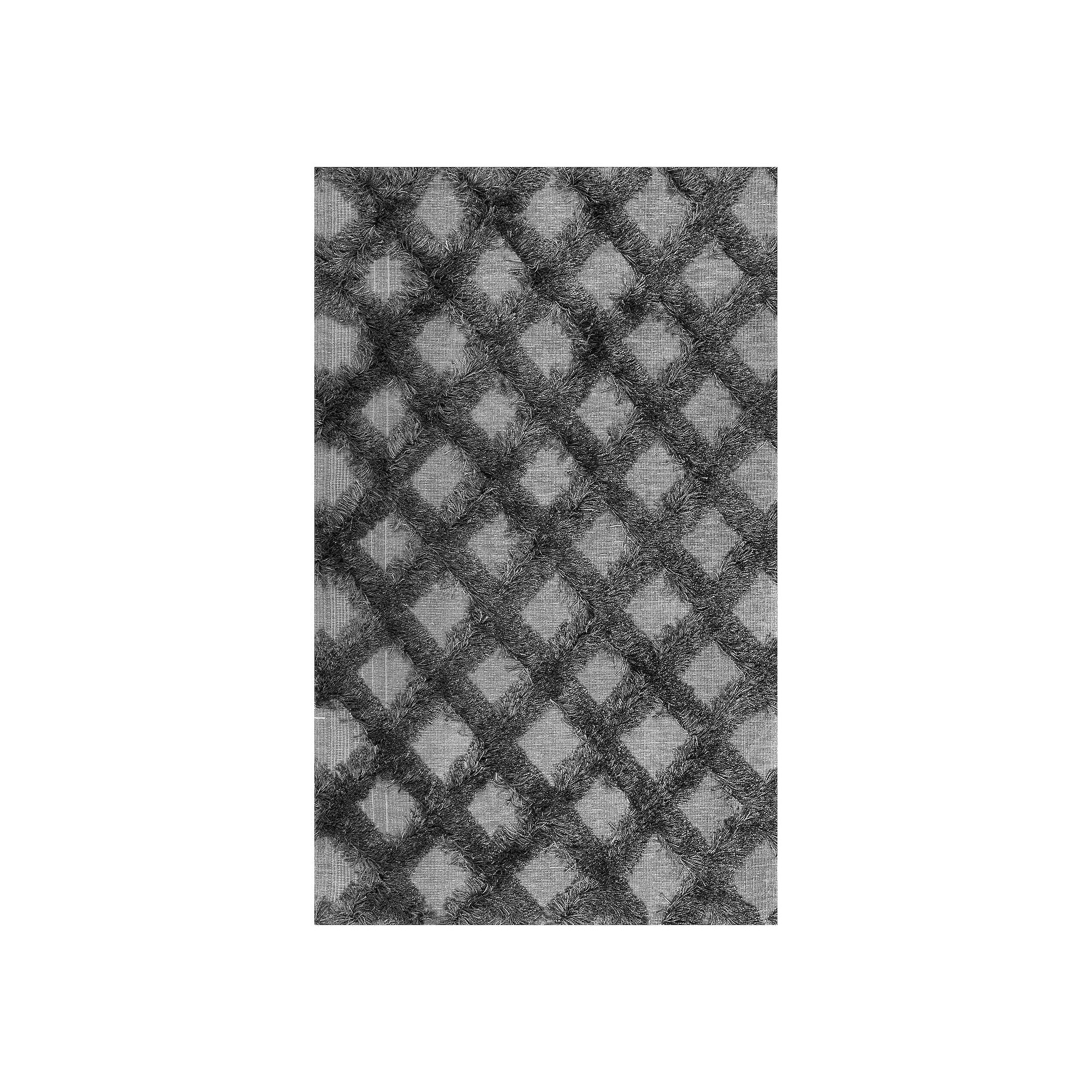 nuLOOM Francene Diamond Trellis Shaggy Rug, Dark Gray