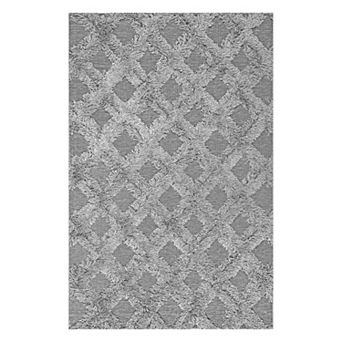 nuLOOM Francene Diamond Trellis Shaggy Rug