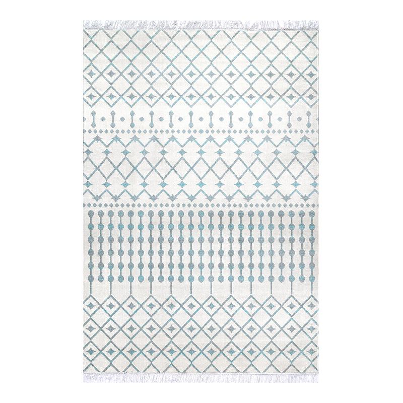 nuLOOM Outdoor Trellis Rosalie Rug, Blue, 5X8 Ft