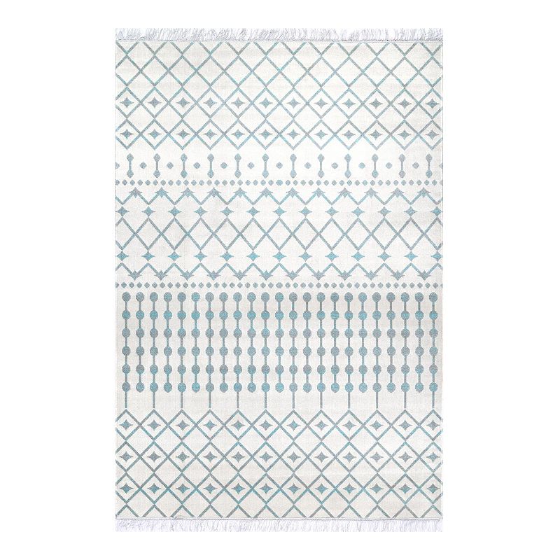 nuLOOM Outdoor Trellis Rosalie Rug, Blue, 5X8 Ft