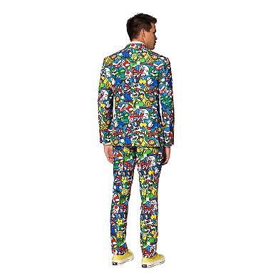 Men's OppoSuits Slim-Fit Super Mario Suit & Tie Set