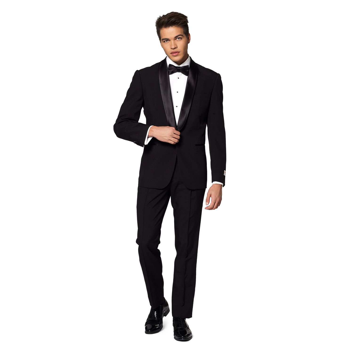 mens slim fit black tuxedo pants