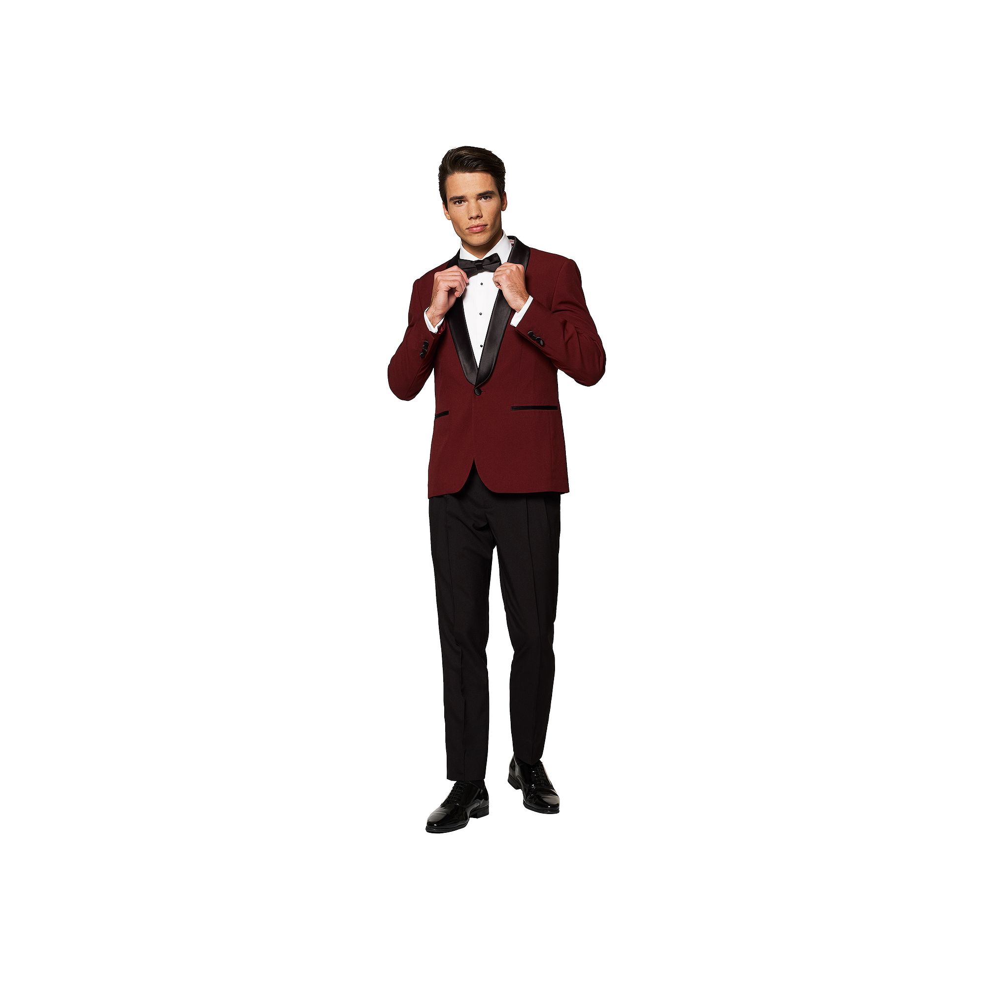 Mens OppoSuits Slim-Fit Tuxedo Set, Size: 36 - Regular, Red