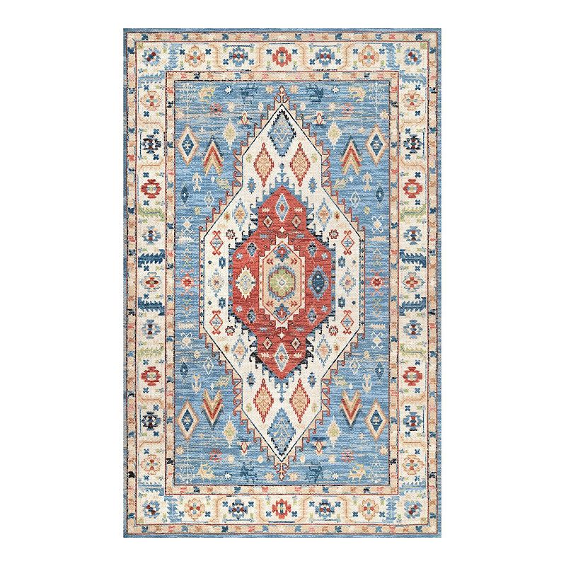 nuLOOM Transitional Tribal Lois Wool Blend Rug, Multicolor, 8X10 Ft