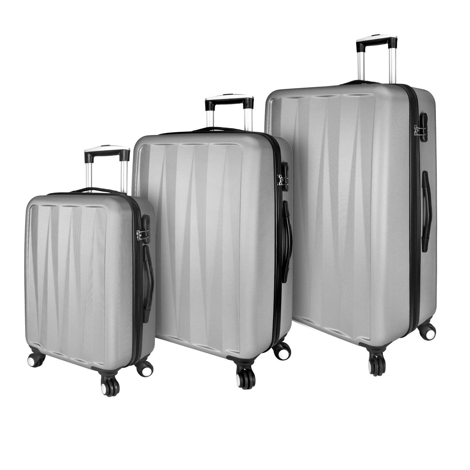Elite Luggage Verdugo 3-Piece Hardside Spinner Luggage Set - Gray