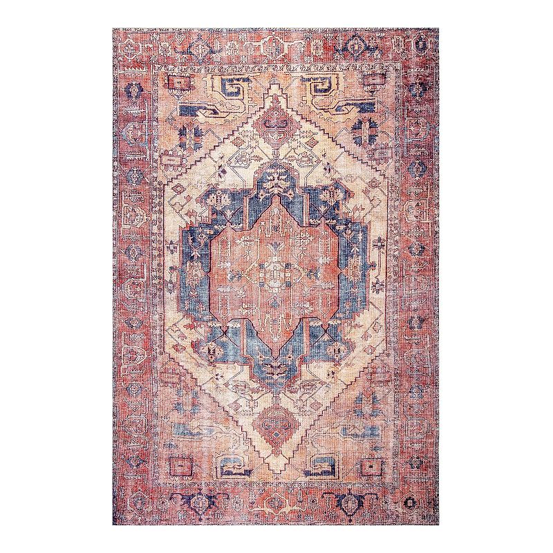 nuLOOM Transitional Leslie Rug, Pink, 5X8 Ft