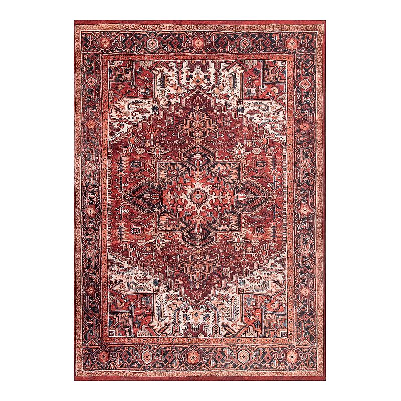 nuLOOM Transitional Marie Rug, Red, 8X10 Ft