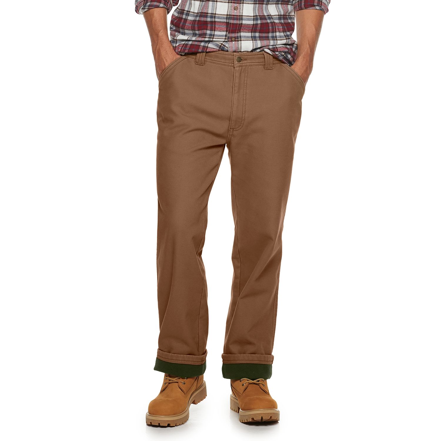 coleman fleece bonded canvas pant
