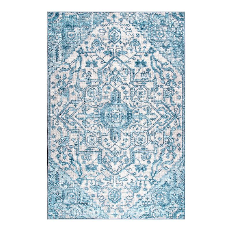 nuLOOM Transitional Sheri Rug, Blue, 5X8 Ft