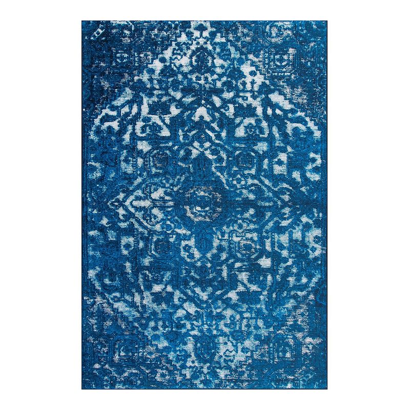 nuLOOM Transitional Sheri Rug, Blue, 5X8 Ft