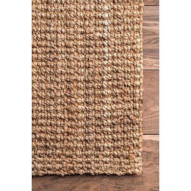 nuLOOM Ashli Solid Jute Rug