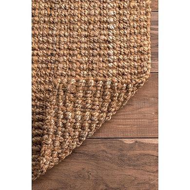 nuLOOM Ashli Solid Jute Rug