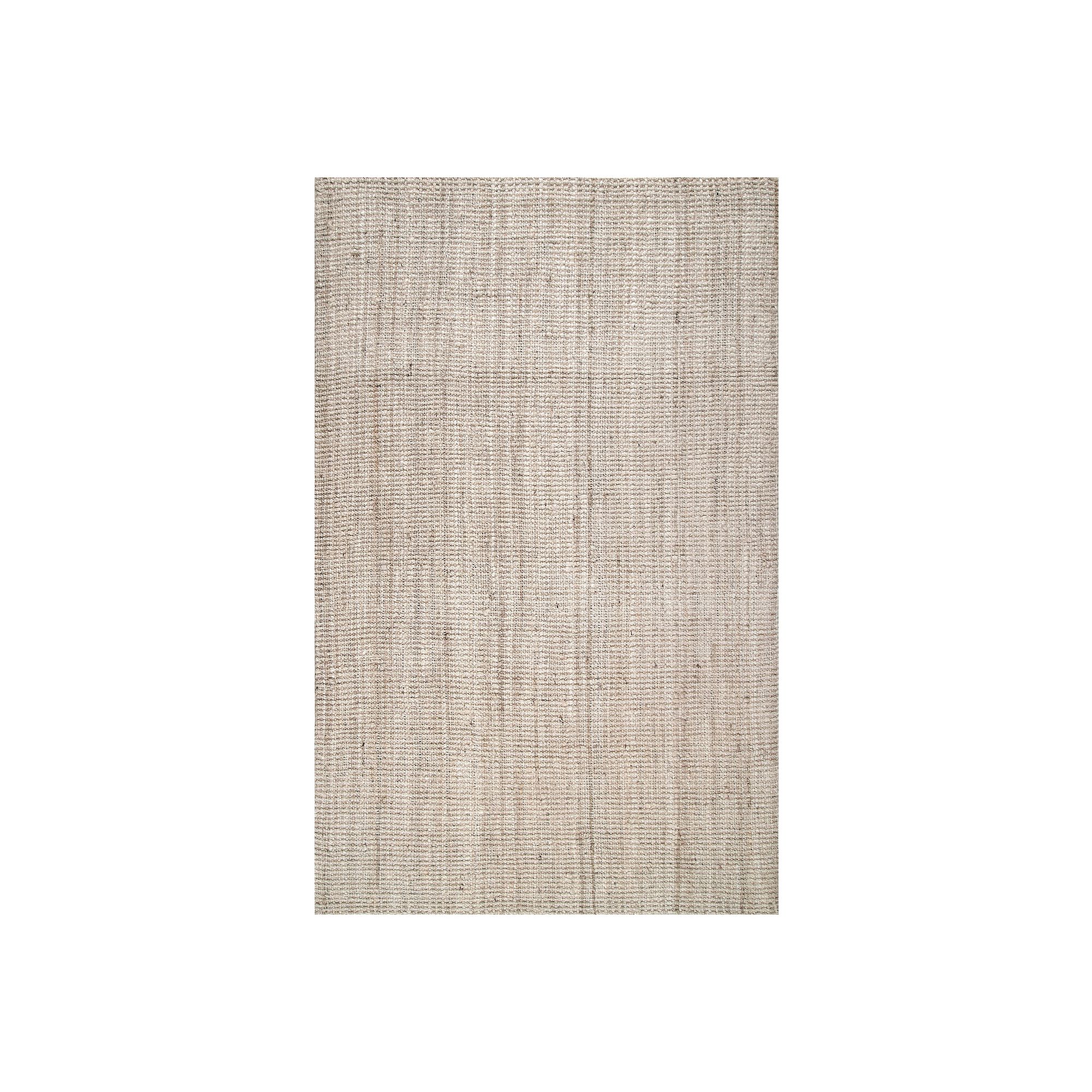 nuLOOM Ashli Solid Jute Rug, Off White