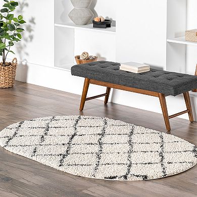 nuLOOM Jessie Moroccan Lattice Tassel Rug