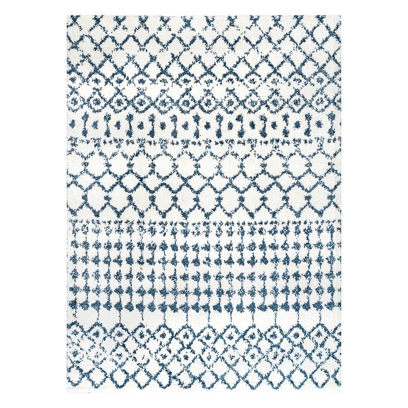 nuLOOM Moroccan Barbara Rug, Blue, 12X15 Ft