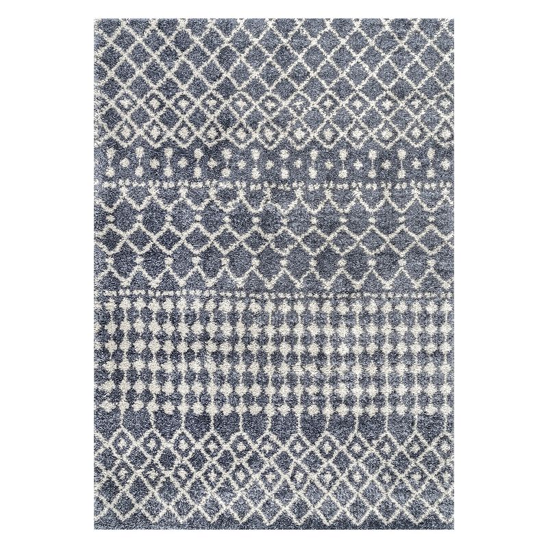 nuLOOM Moroccan Barbara Rug, Grey, 6.5X9 Ft