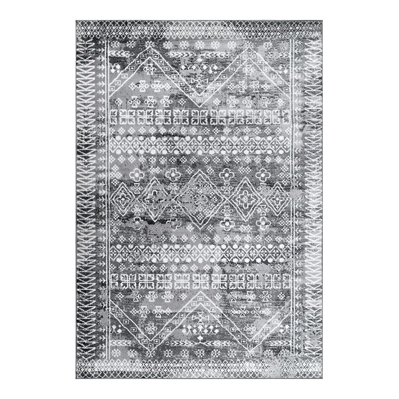 nuLOOM Transitional Moroccan Frances Rug, Grey, 8X10 Ft