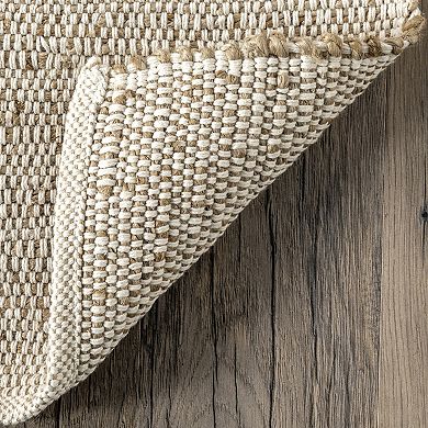 nuLOOM Elfriede Farmhouse Jute Blend Area Rug