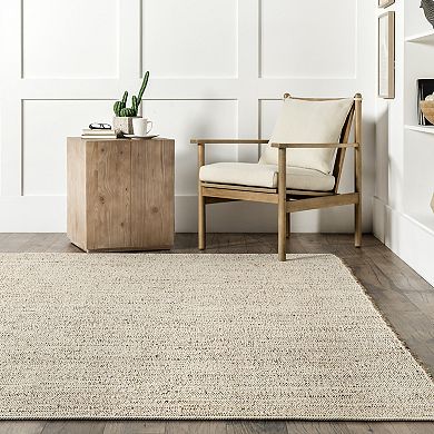 nuLOOM Elfriede Farmhouse Jute Blend Area Rug