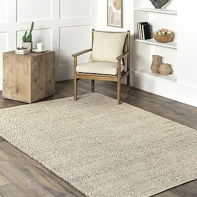 nuLOOM Elfriede Farmhouse Jute Blend Area Rug