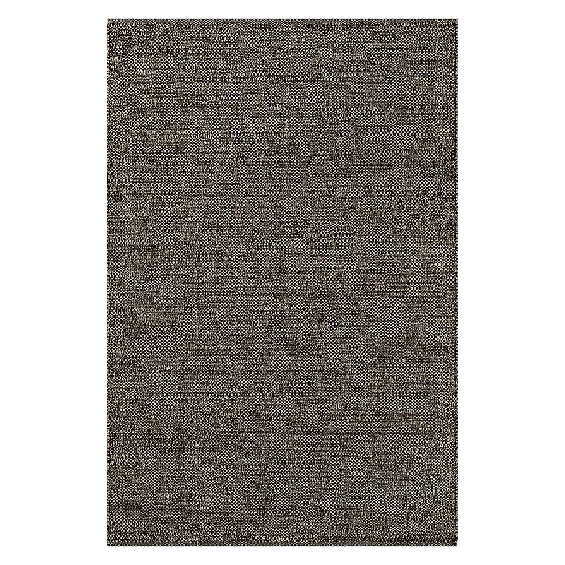 nuLOOM Elfriede Farmhouse Jute Blend Area Rug, Black, 8X10 Ft