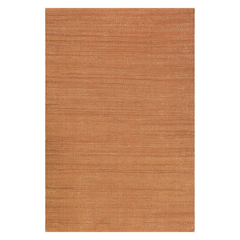 nuLOOM Elfriede Farmhouse Jute Blend Area Rug, Orange, 8X10 Ft