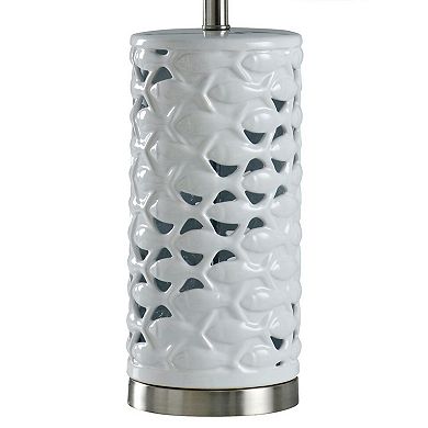 School of Fish Cylindrical Table Lamp