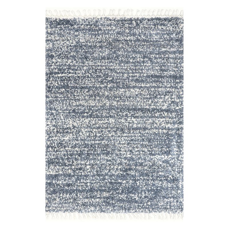 nuLOOM Contemporary Brooke Shag Rug, Blue, 8X11 Ft