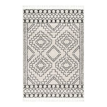 nuLOOM Vasiliki Moroccan Tribal Tassel Rug