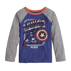 Boys Graphic T Shirts Kids Captain America Tops Tees - captain america shirt roblox id