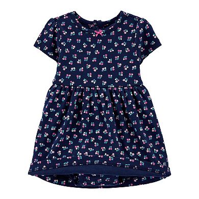 Baby Girl Carter's Floral Bodysuit Dress & Polka-Dot Cardigan Set