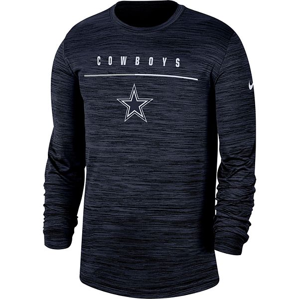 Men S Dallas Cowboys Nike Velocity Sideline Long Sleeve Tee