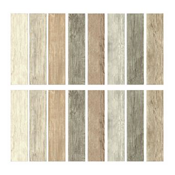 Room Mates Distressed Barn Wood Plank Wall Decal
