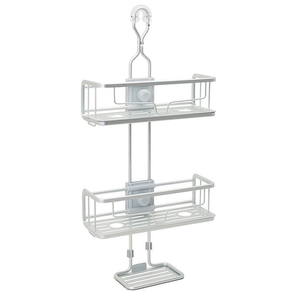 Zenna Home Never Rust Aluminum Adjustable Shower Caddy