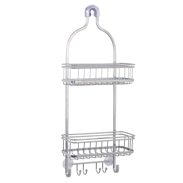 Zenna Home Satin Chrome Shower Caddy