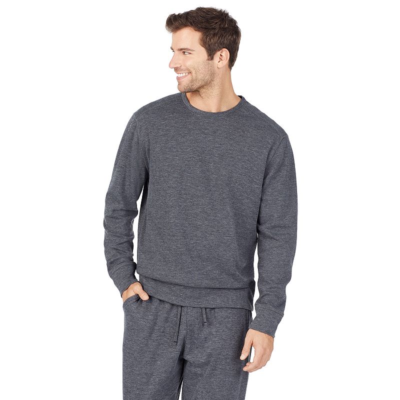 Mens Cuddl Duds Sleep Top, Size: Small, Med Grey
