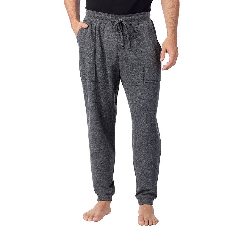 Mens Cuddl Duds Banded-Bottom Sleep Pants, Size: XXL, Med Grey