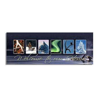 "Alaska - State Welcome" Block Mount Wall Art